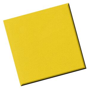 KERMA falpanel 12,5×12,5 cm műbőrcitrom sárga színű falburkolat Inter 18019