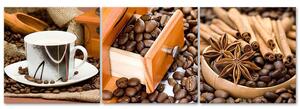 Gario Vászonképek készlet Kávé és fahéj - 3 részes Méret: 90 x 30 cm