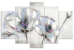 Gario Vászonkép Festett virágok - 5 részes Méret: 100 x 70 cm