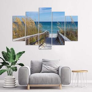 Gario Vászonkép Lemegyek a strandra - 5 részes Méret: 100 x 70 cm