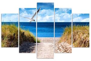 Gario Vászonkép Üdvözöljük a tengeren - 5 részes Méret: 100 x 70 cm