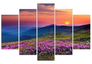 Gario Vászonkép Sunrise - 5 részes Méret: 100 x 70 cm