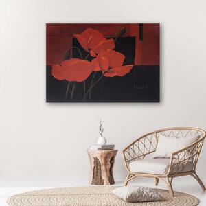 Gario Vászonkép Mezei vörös pipacsok Méret: 60 x 40 cm