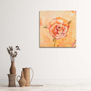 Gario Vászonkép Narancssárga rózsa közelrol Méret: 30 x 30 cm