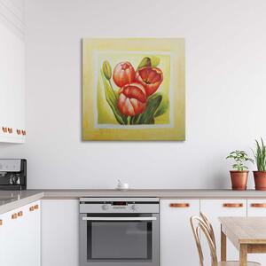 Gario Vászonkép Három piros tulipán Méret: 30 x 30 cm