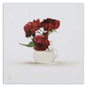 Gario Vászonkép Fakó rózsák vázában Méret: 30 x 30 cm