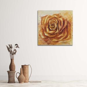 Gario Vászonkép Narancssárga rózsa fej Méret: 30 x 30 cm