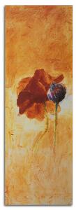 Gario Vászonkép Pipacsvirág kézzel festve Méret: 30 x 90 cm