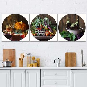Gario Vászonképek készlet őszi konyha - 3 részes Méret: 90 x 30 cm
