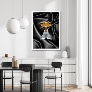 Gario Vászonkép Parfüm sötét alapon - Rubiant Méret: 40 x 60 cm