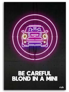 Gario Vászonkép Autó neon - Rubiant Méret: 40 x 60 cm