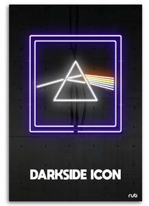 Gario Vászonkép Neon háromszög ikon - Rubiant Méret: 40 x 60 cm