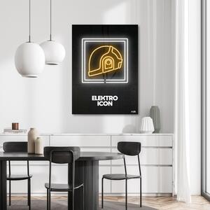 Gario Vászonkép Neon elektromos ikon - Rubiant Méret: 40 x 60 cm