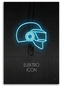 Gario Vászonkép Neon kék ikon - Rubiant Méret: 40 x 60 cm