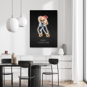 Gario Vászonkép Neon harc - Rubiant Méret: 40 x 60 cm