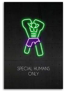 Gario Vászonkép Neon Hulk - Rubiant Méret: 40 x 60 cm