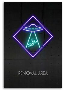 Gario Vászonkép Neon emberrablás - Rubiant Méret: 40 x 60 cm