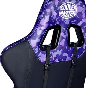 Cooler Master Caliber R1S Camo Gamer szék #fekete-lila