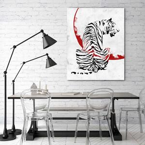 Gario Vászonkép Tigris a vörös égen - Nikita Abakumov Méret: 40 x 60 cm