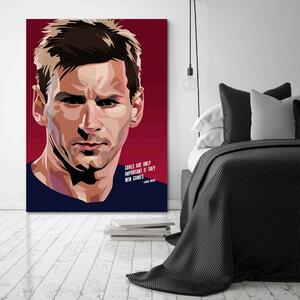 Gario Vászonkép Lionel Messi - Nikita Abakumov Méret: 40 x 60 cm