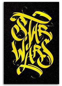 Gario Vászonkép Star Wars, sárga felirat - Nikita Abakumov Méret: 40 x 60 cm