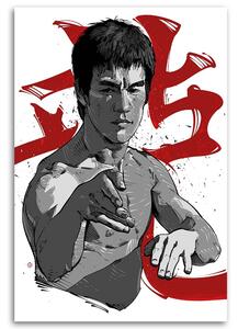Gario Vászonkép A harcművészetek mestere Bruce Lee - Nikita Abakumov Méret: 40 x 60 cm