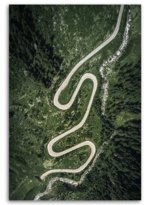 Gario Vászonkép Kanyargós út az erdőben - Nikita Abakumov Méret: 40 x 60 cm