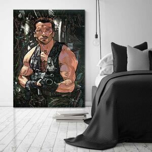 Gario Vászonkép Ragadozó, Arnold Schwarzenegger - Nikita Abakumov Méret: 40 x 60 cm