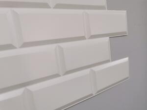 FLEXWALL White Unit fehér csempe fehér fugával PVC falpanel, konyha, fürdőszoba burkolat