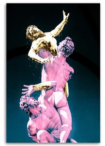 Gario Vászonkép Rózsaszín figurák és egy arany no - Gab Fernando Méret: 40 x 60 cm