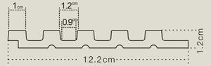 ASTI Craft tölgy Lamelio fa hatású lamella falburkolat, vízálló bordázott falpanel (12,2x270cm)