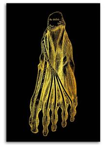 Gario Vászonkép Arany anatómia, láb - Gab Fernando Méret: 40 x 60 cm