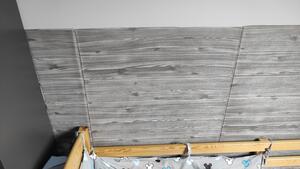 Ash gray board - Hamuszürke deszka szivacsos öntapadós 3d falmatrica