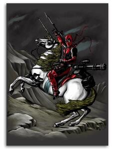 Gario Vászonkép Deadpool, a lovon - DDJVigo Méret: 40 x 60 cm