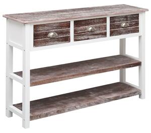 Antik barna fa tálalószekrény 115 x 30 x 76 cm