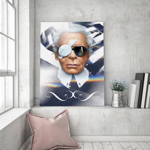 Gario Vászonkép Portré Karl Lagerfeld - Dmitry Belov Méret: 40 x 60 cm