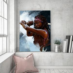 Gario Vászonkép The Walking Dead, Michonne portréja - Dmitry Belov Méret: 40 x 60 cm