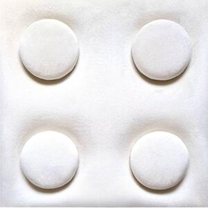 O!Bubble KID fehér színű falpanel 12,5×25 cm lego mintázatú 2256
