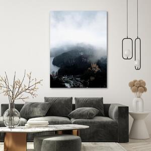Gario Vászonkép Falu a hegyekben - Dmitry Belov Méret: 40 x 60 cm