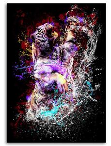 Gario Vászonkép Szivárványos tigris - Dmitry Belov Méret: 40 x 60 cm