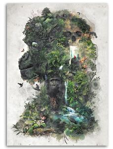 Gario Vászonkép A majom alakja, mint egy erdő - Barrett Biggers Méret: 40 x 60 cm