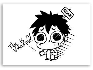 Gario Vászonkép Lonely Valentine manga - Victoria Bravo Méret: 60 x 40 cm