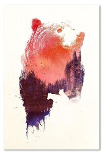Gario Vászonkép Medve alakú erdő - Robert Farkas Méret: 40 x 60 cm