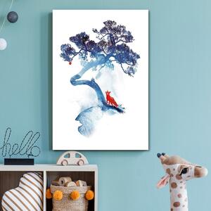 Gario Vászonkép Róka a kék fa alatt - Robert Farkas Méret: 40 x 60 cm
