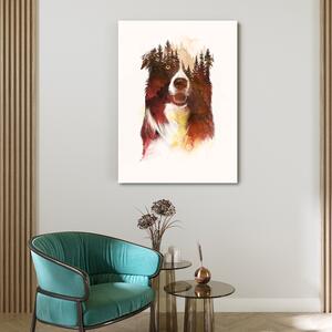 Gario Vászonkép Kutya az éjszakában - Robert Farkas Méret: 40 x 60 cm