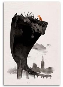 Gario Vászonkép Kíváncsi róka - Robert Farkas Méret: 40 x 60 cm