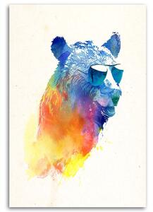 Gario Vászonkép Medve szemüvegben - Robert Farkas Méret: 40 x 60 cm