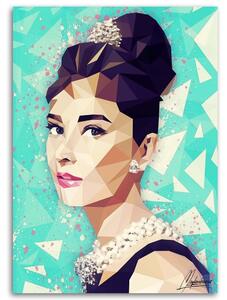 Gario Vászonkép Audrey Hepburn chignonnal - Cantu Méret: 40 x 60 cm