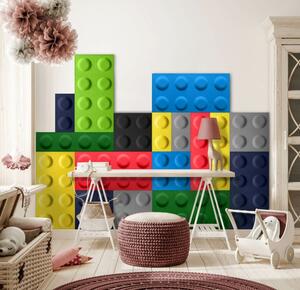 Obubble filc Block lego 15×15 cm szürke színű falpanel