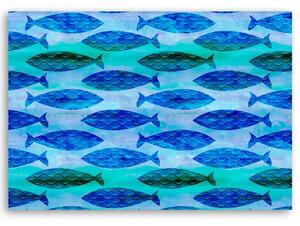 Gario Vászonkép Kék halraj - Andrea Haase Méret: 60 x 40 cm